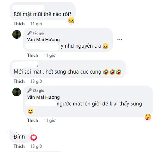 Những đoạn trò chuyện của nữ ca sĩ và bạn.