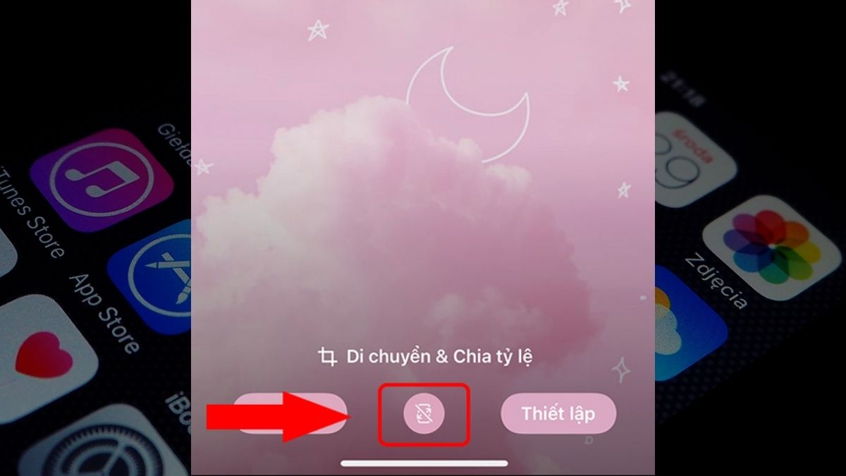 Cách cài đặt hình nền iPhone từ mục Ảnh bước 2