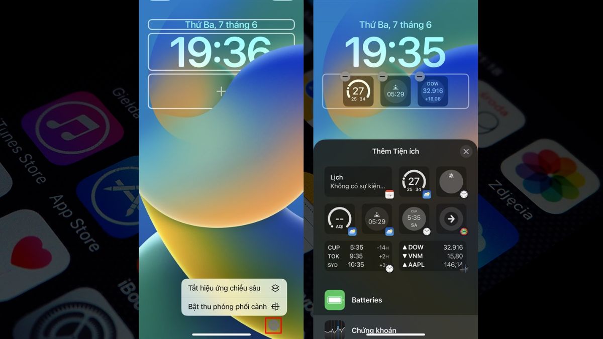 Cách tùy chỉnh cài đặt hình nền cho màn hình khoá iPhone bước 3