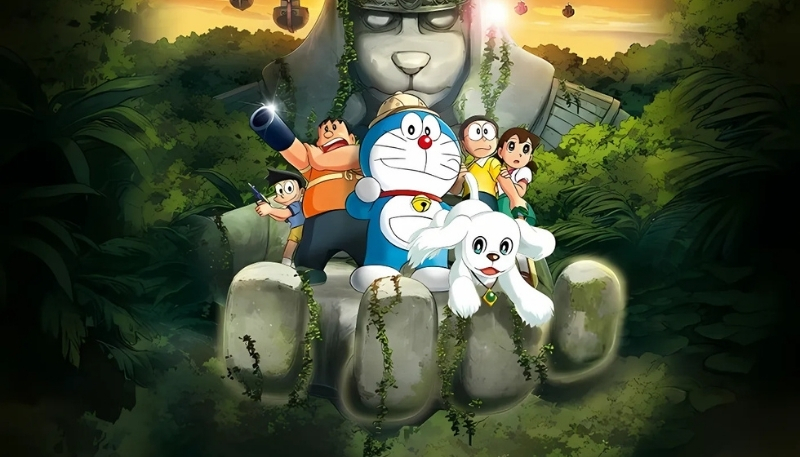 hình nền nobita chiến đấu cùng bạn bè