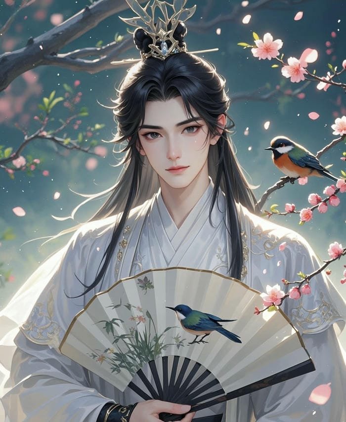 hình anime cổ trang nam xinh