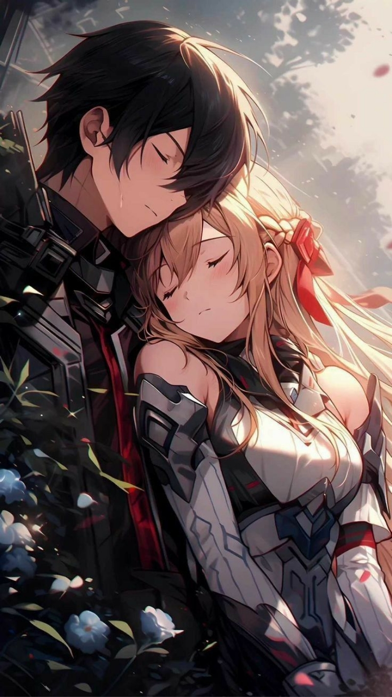 Ảnh nền Kirito và Asuna ấn tượng