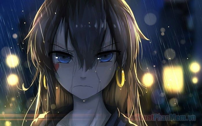 Những hình ảnh anime mưa buồn, cô đơn đẹp đầy cảm xúc