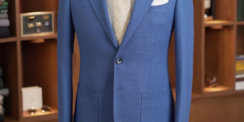 Bộ suit nam 2 mảnh | Beach Blue | May vest xanh dương