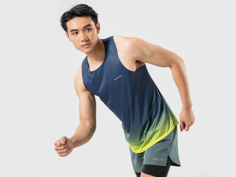 Áo Singlet nam chạy bộ in Graphic Special
