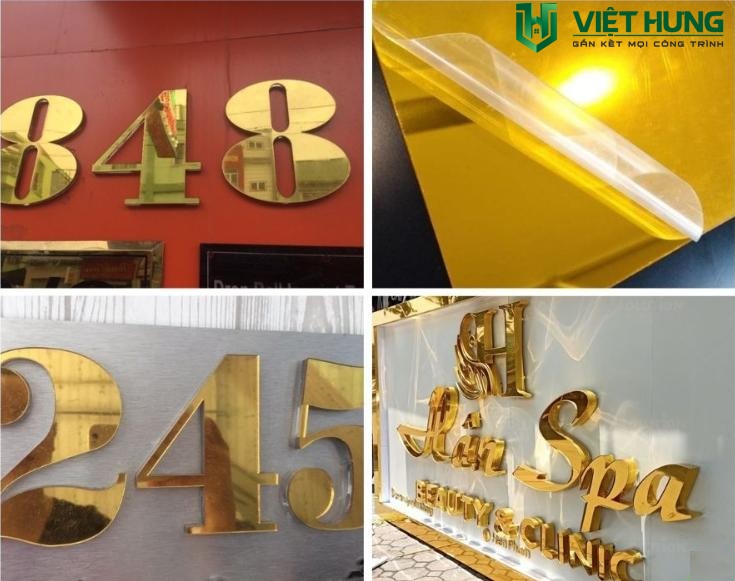 Ứng dụng của mica gương trắng, gương vàng