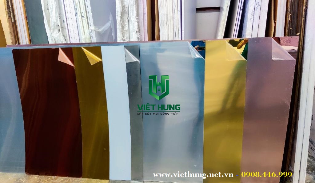 Hình ảnh tấm mica gương tráng thủy các màu sắc