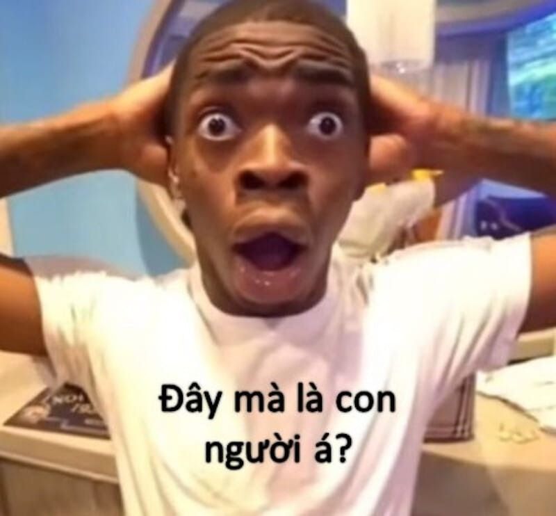 Meme bất ngờ hình người thật