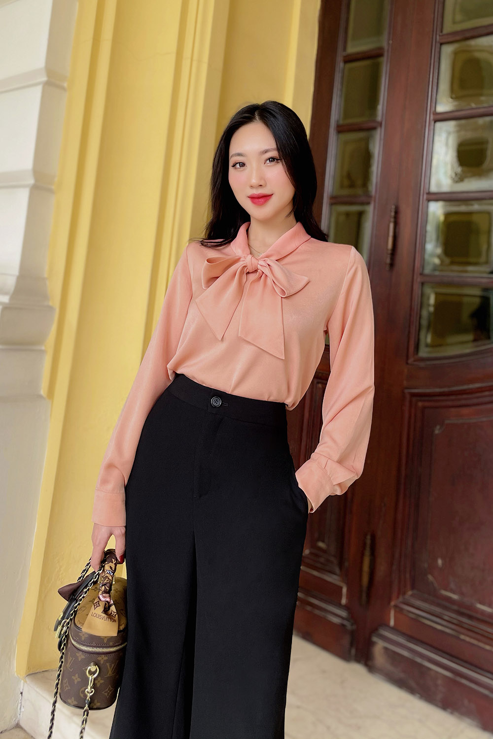 Áo sơ mi nữ công sở thêu hoa nhí thanh lịch sang trọng ASM15-35