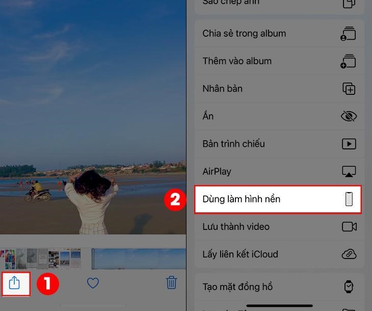 Dùng làm hình nền trên ứng dụng intoLive
