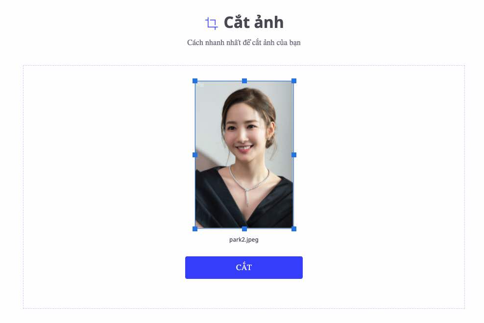 Căt ảnh online với Hipdf