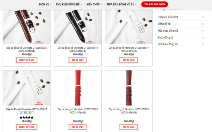 Dây đồng hồ Morellato nhập khẩu chính hãng Ý đồng giá 400.000đ