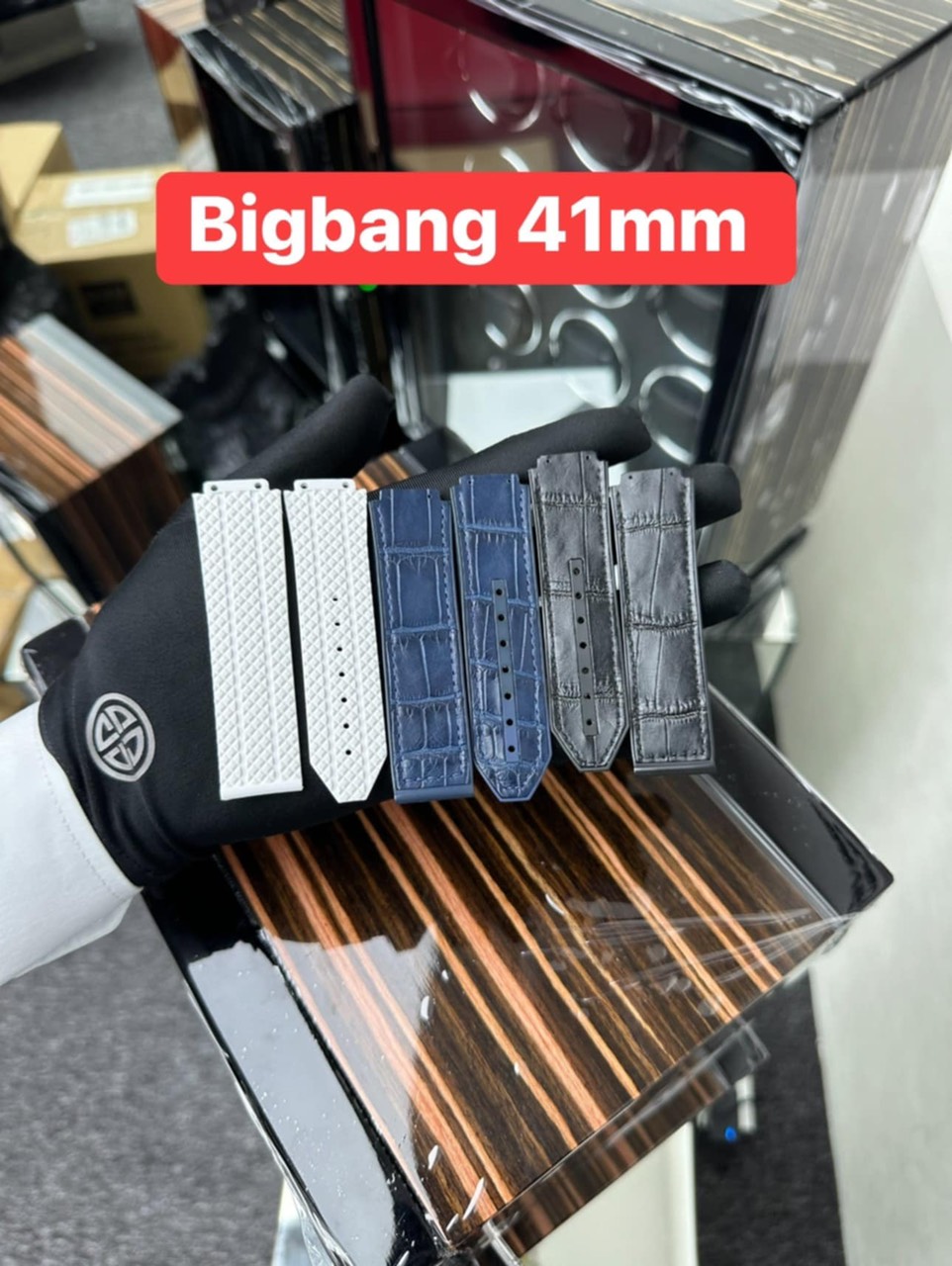 Dây đồng hồ Hublot chính hãng Spirit Big Bang 41mm thay thế chuẩn