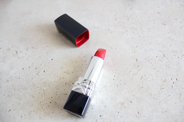 Rouge Dior lipsticks in Actrice, Miss, Red Smile, Pretty Matte, Radiant Matte, and Ambitious Matte review for fall 2016