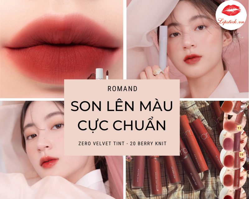 Son Romand 20 Berry Knit Màu Đỏ Berry Trầm