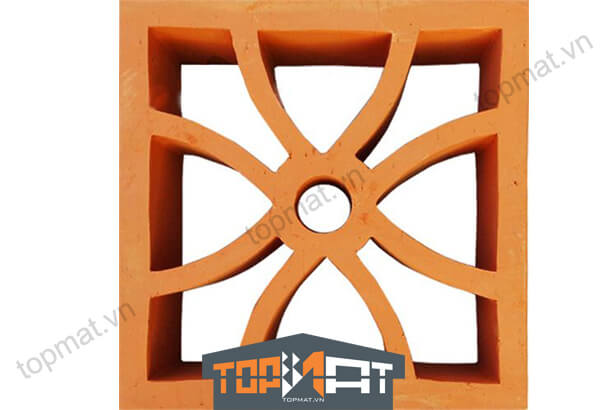 Gạch thông gió đất nung tứ diệp