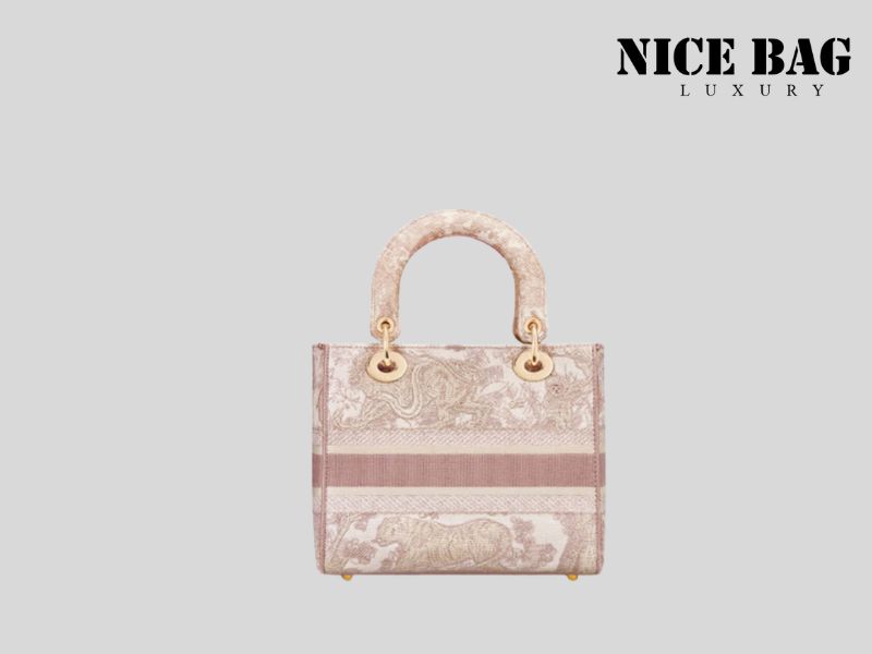 Medium Lady D-Lite Bag Rose Des Vents Toile De Jouy Embroidery thể hiện cá tính, đẳng cấp