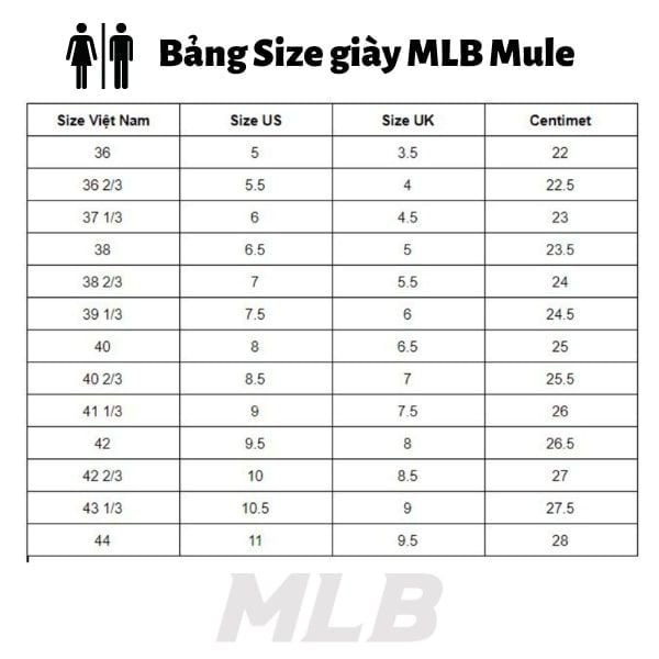 Bảng quy đổi size giày MLB và cách chọn size giày chuẩn nhất