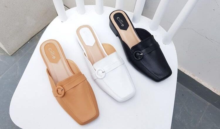 mua giày sục nữ hàng hiệu chính hãng Cillie