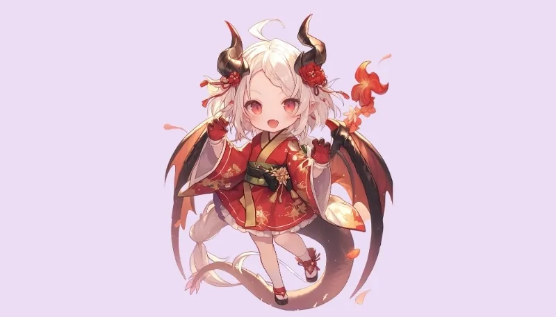 Wallpaper chibi ác quỷ anime siêu đẹp cho mobile