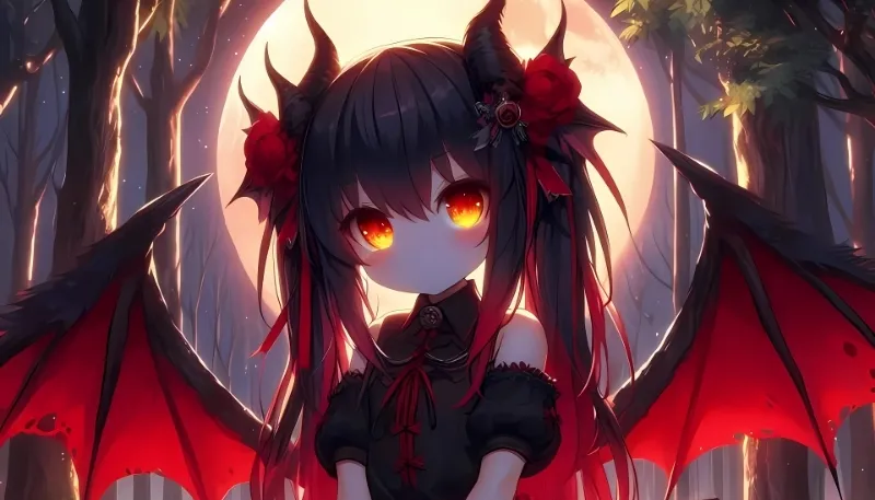 Anime ác quỷ nữ lạnh lùng cùng đôi cánh tối