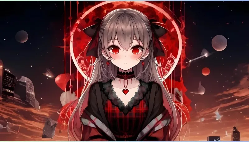 Ảnh bìa anime thiên thần và ác quỷ với phối màu đẹp