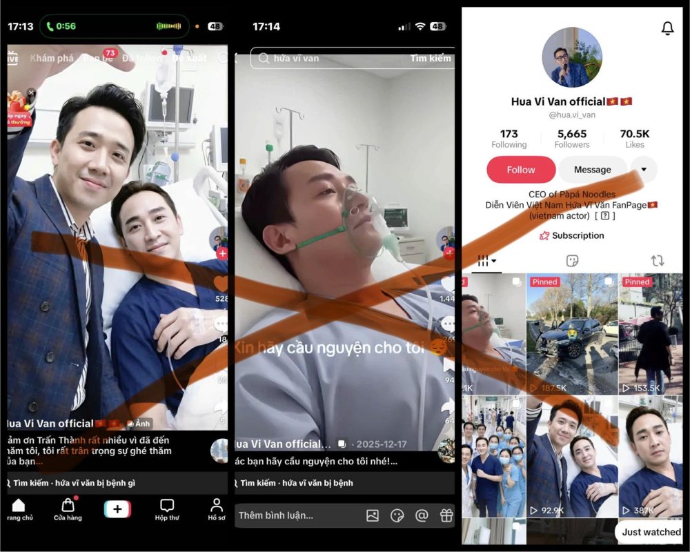 Hứa Vĩ Văn lên tiếng hình ảnh nhập viện cấp cứu trên mạng