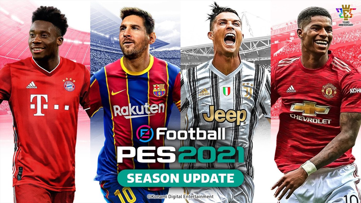 Messi, Ronaldo cùng xuất hiện trên hình nền PES 2021