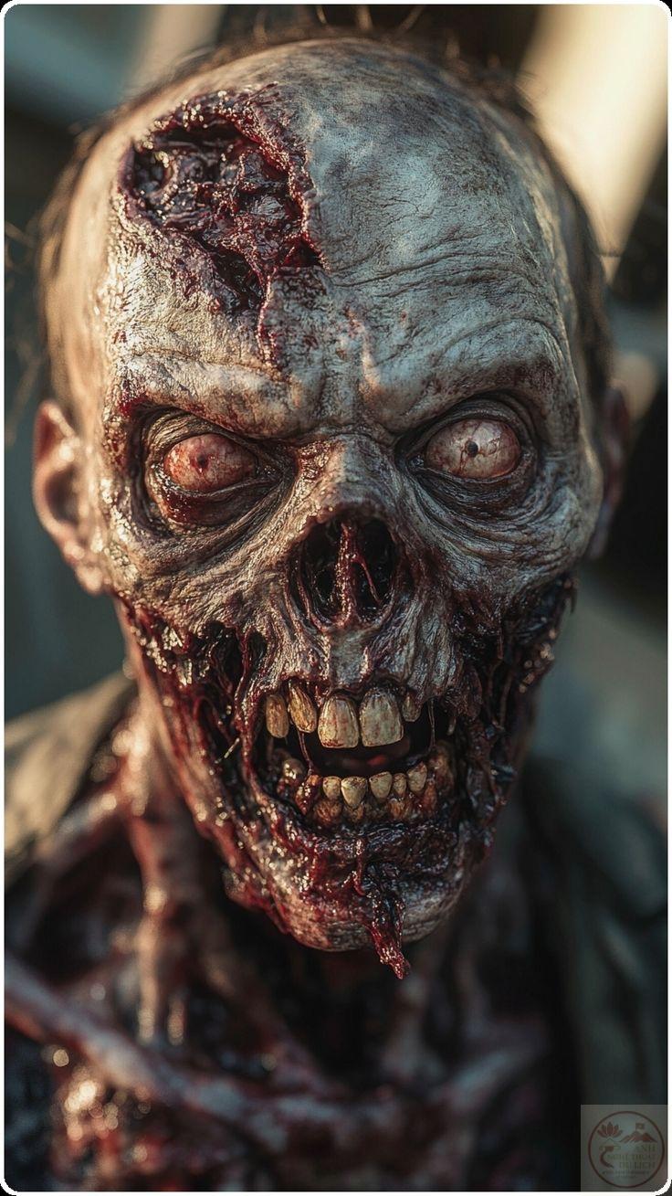 Một hình ảnh zombie trong khung cảnh hoang mạc mang lại cảm giác lạnh gáy