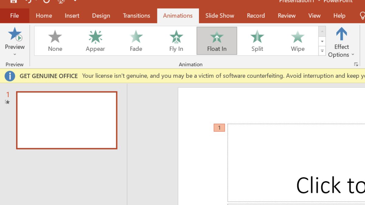 Bước 1: Cách tạo hiệu ứng cho đồ thị trong Powerpoint