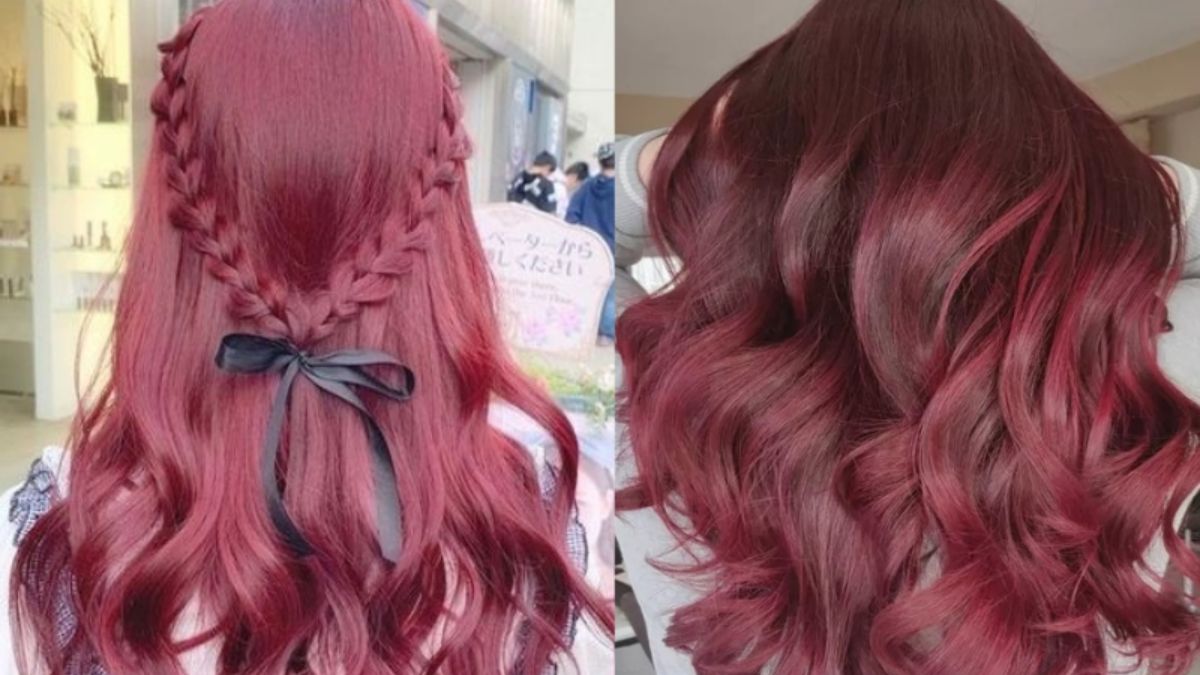 Tóc nhuộm nâu hồng cherry thu hút đối phương
