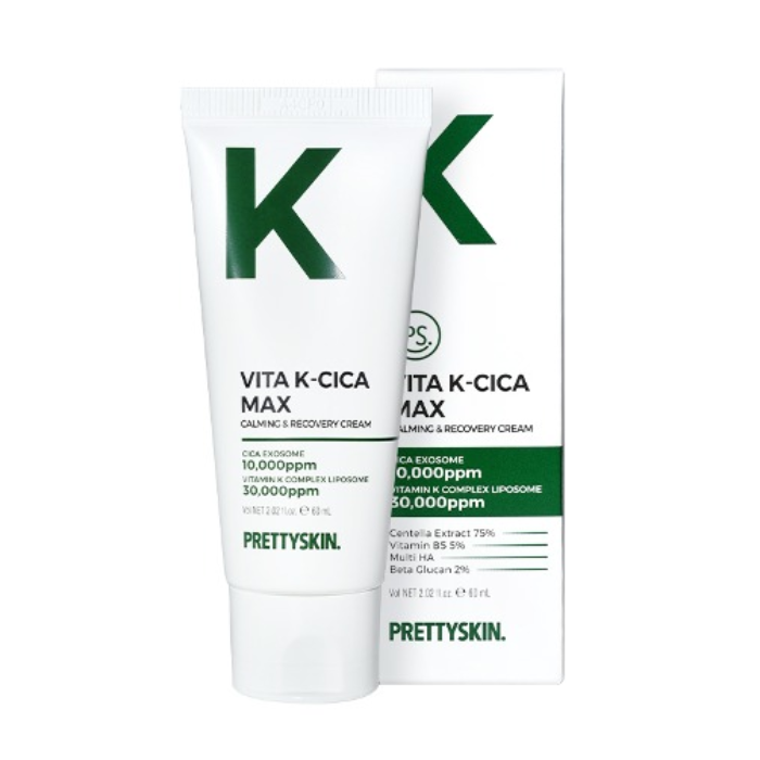 Kem Dưỡng Phục Hồi Cấp Ẩm Đa Tầng Pretty Skin Vita K-Cica Max Calming & Recovery Cream