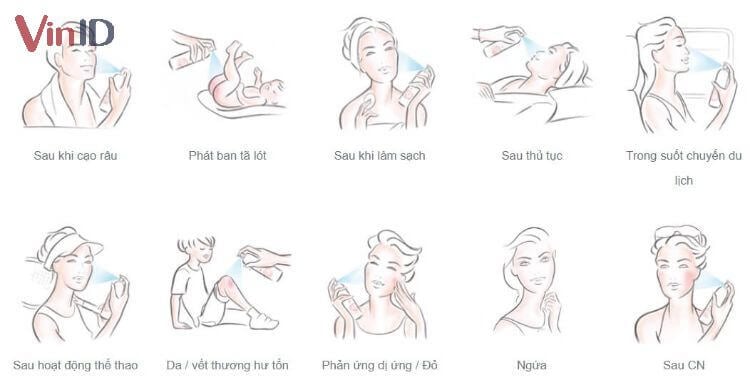 Xịt khoáng có rất nhiều công dụng