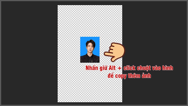 Copy hình ảnh và di chuyển sắp xếp chúng trên khổ giấy