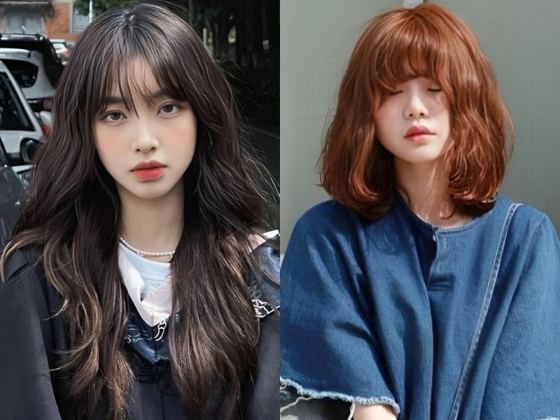 Kiểu tóc mặt dài má hóp với kiểu tóc dài và ngắn
