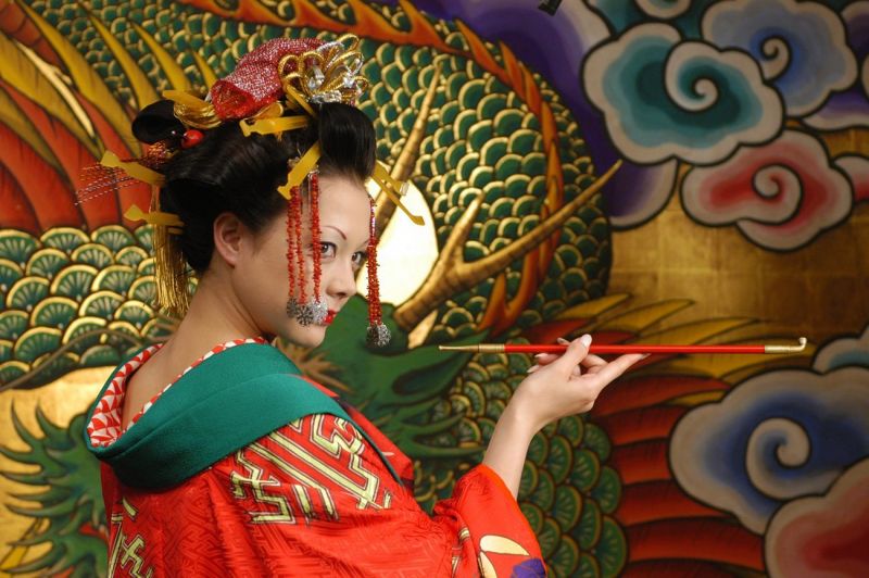 tranh vẽ oiran
