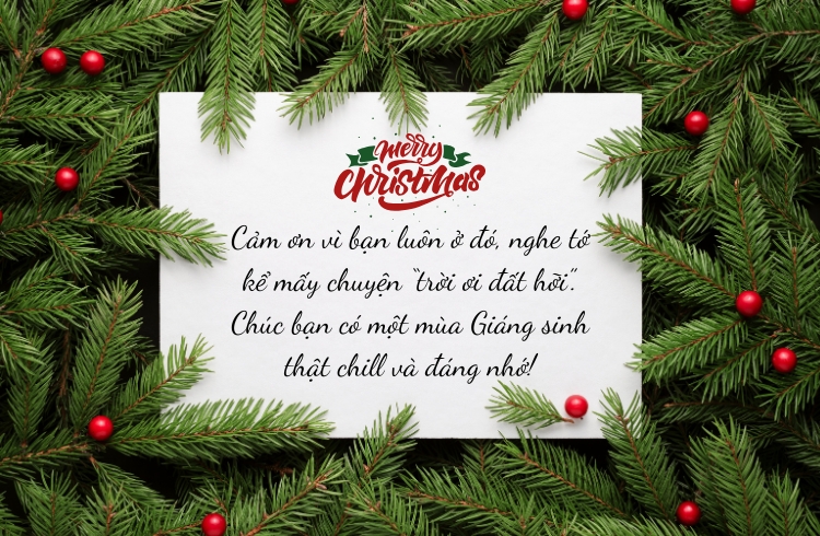 1001 lời chúc Giáng sinh cho bạn bè ý nghĩa, ngắn gọn và hài hước nhất