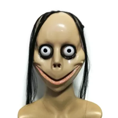 Mặt Nạ Halloween Kinh Dị Ngôi Nhà Ma Ám Tóc Dài Cười Sơn Hào Giá Shock 23K