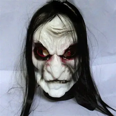 Mặt Nạ Halloween Kinh Dị Ngôi Nhà Ma Ám Tóc Dài Cười Sơn Hào Giá Shock 23K