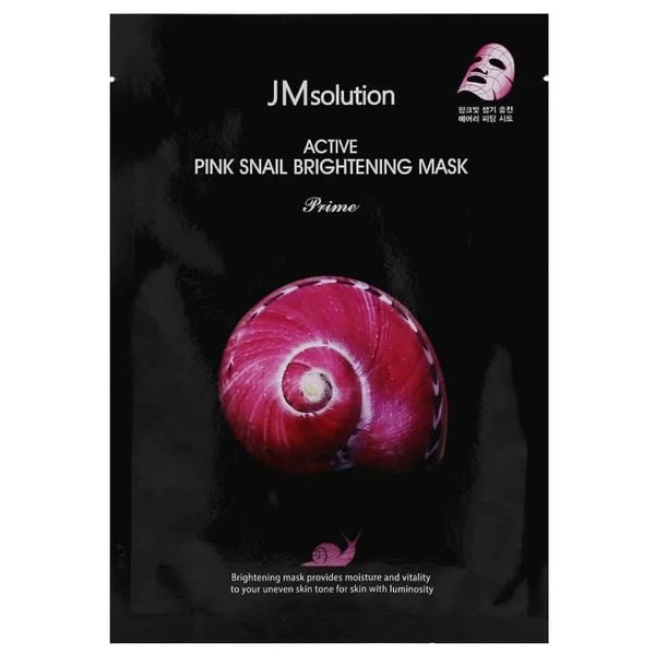 Mặt Nạ Ốc Sên Hồng Dưỡng Sáng Da JM Solution Active Pink Snail Brightening Mask Prime