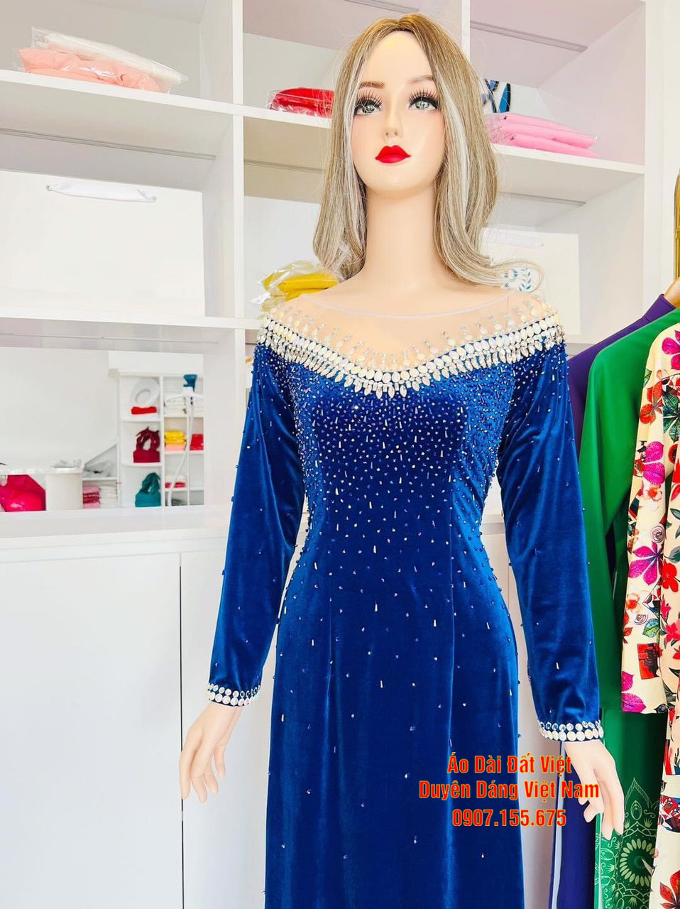 top 30 mau ao dai ngoi sui sang trong 19