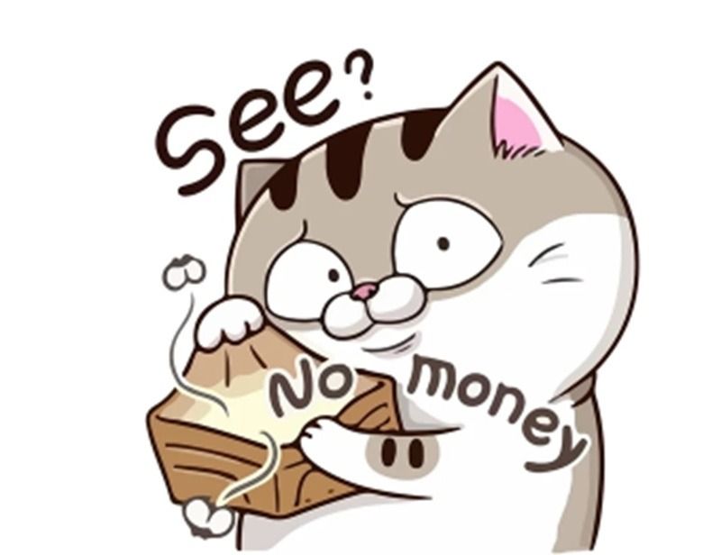 meme hết tiền