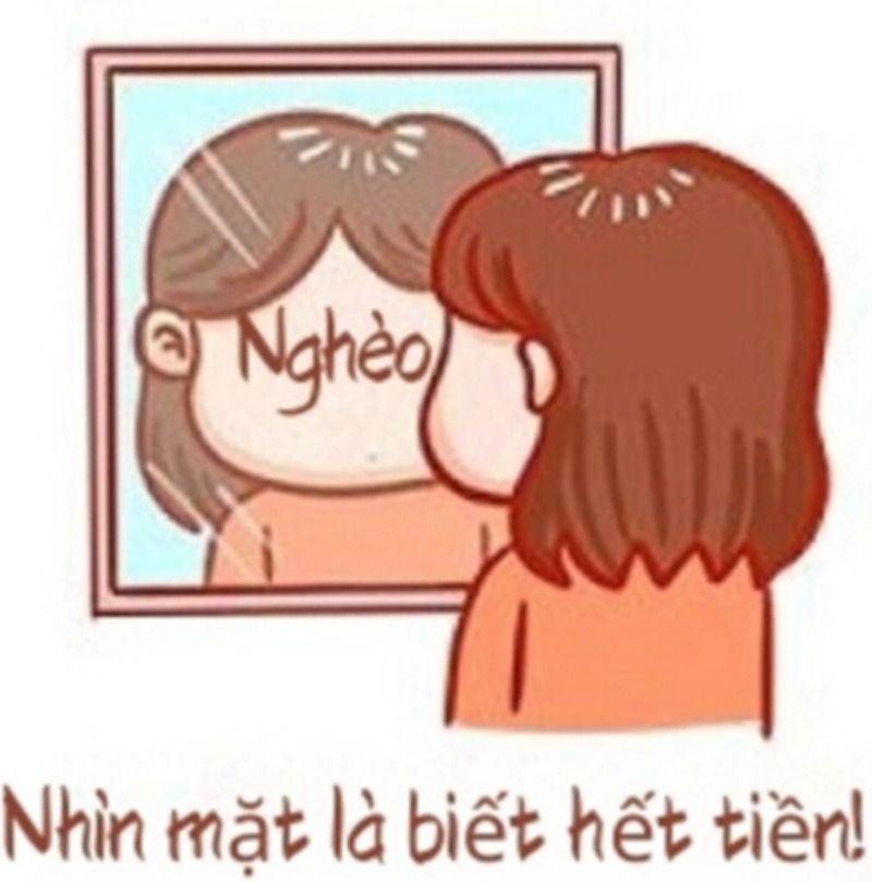 meme hết tiền