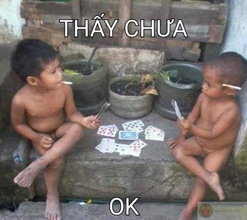 Meme đánh bài hài hước biến những ván chơi căng thẳng thành trò cười nhẹ nhàng