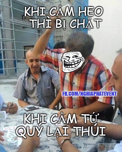 Ảnh chế đánh bài vui nhộn khiến người xem vừa bất ngờ vừa cười nghiêng ngả