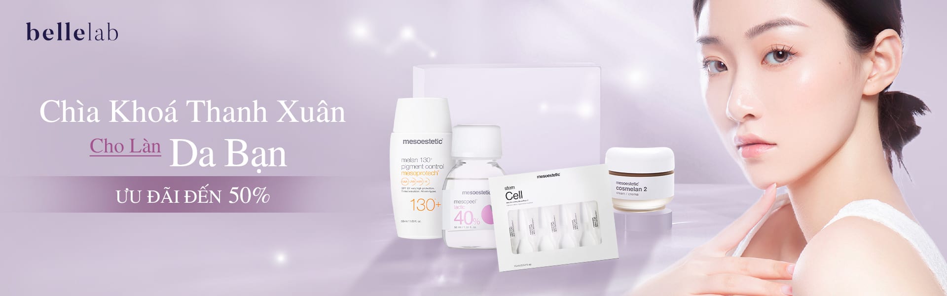 chìa khoá thanh xuân cho làn da bạn cùng Mesoestetic