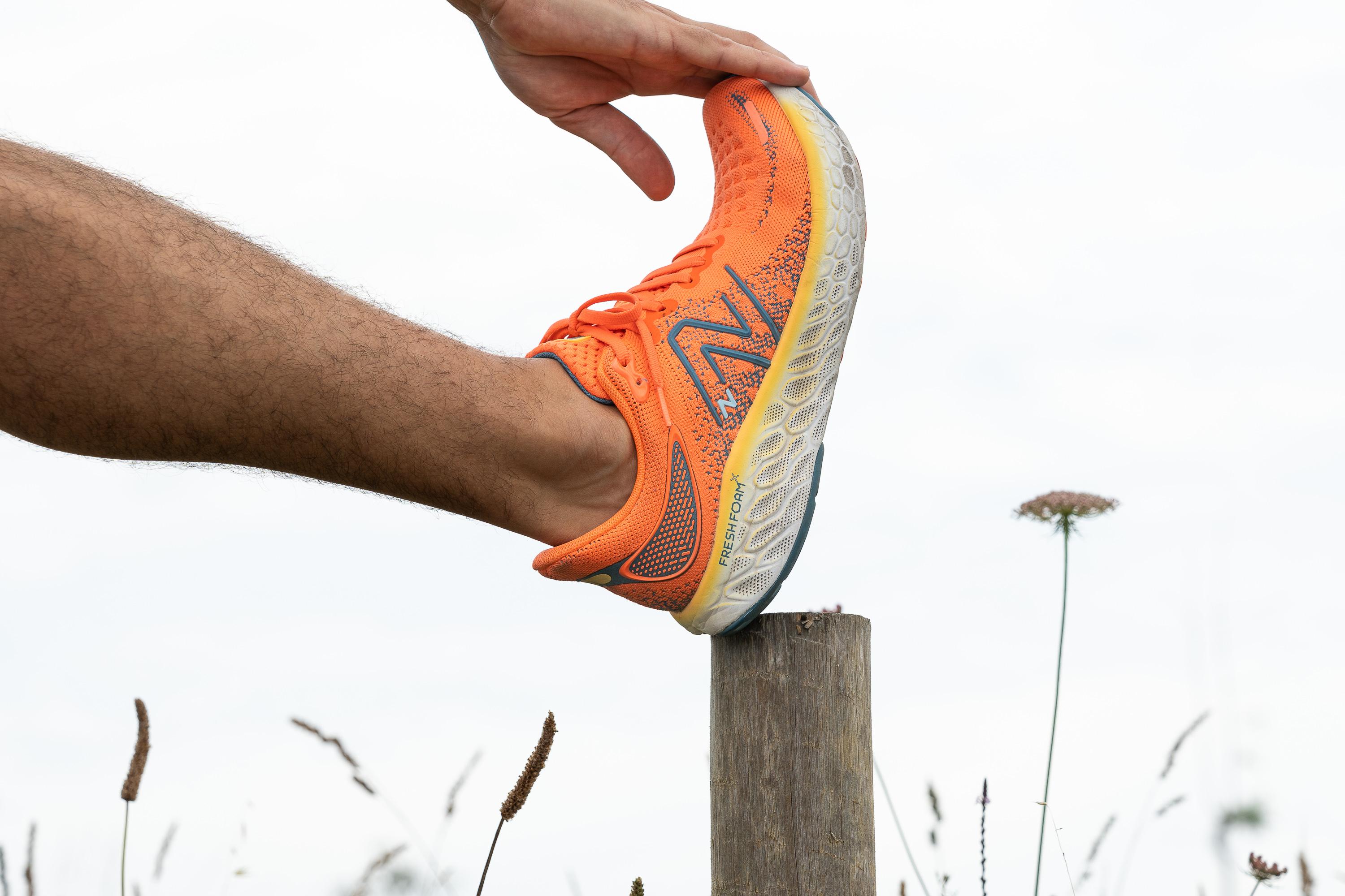 Upper closeup on new balance fresh foam x 1080 v12