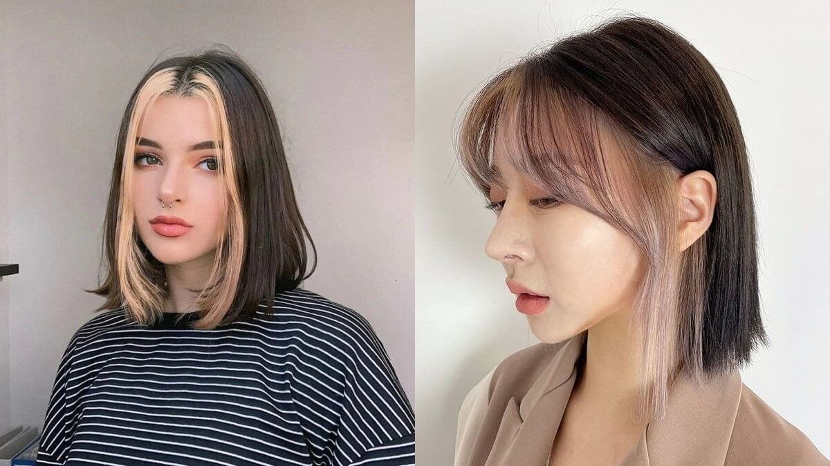 Tóc highlight phần mái