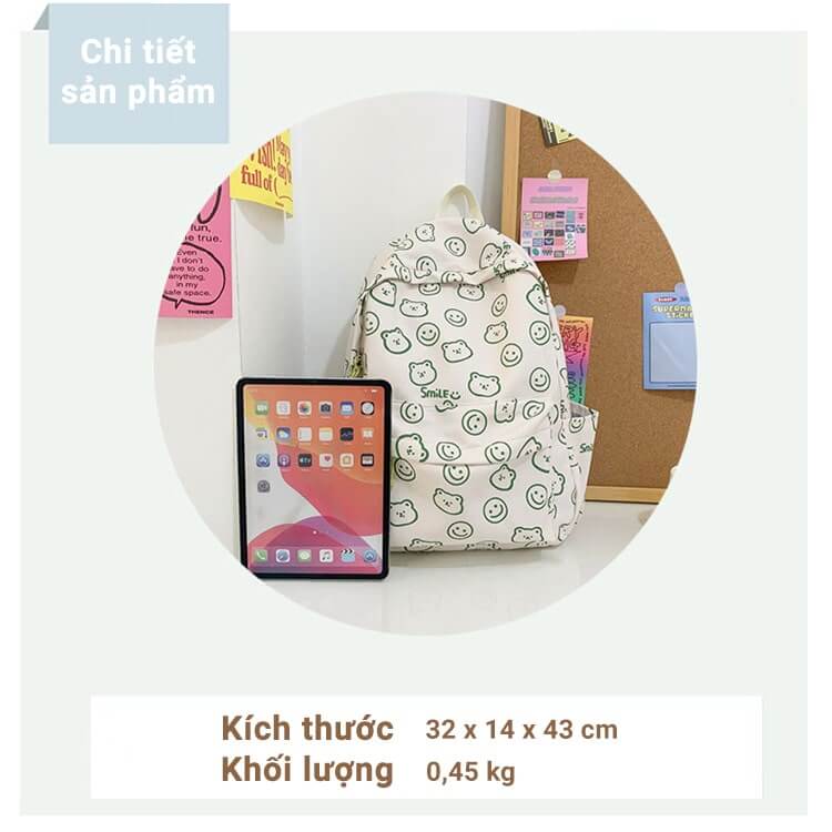 Balo học sinh cấp 3 thời trang nữ GB-BL26