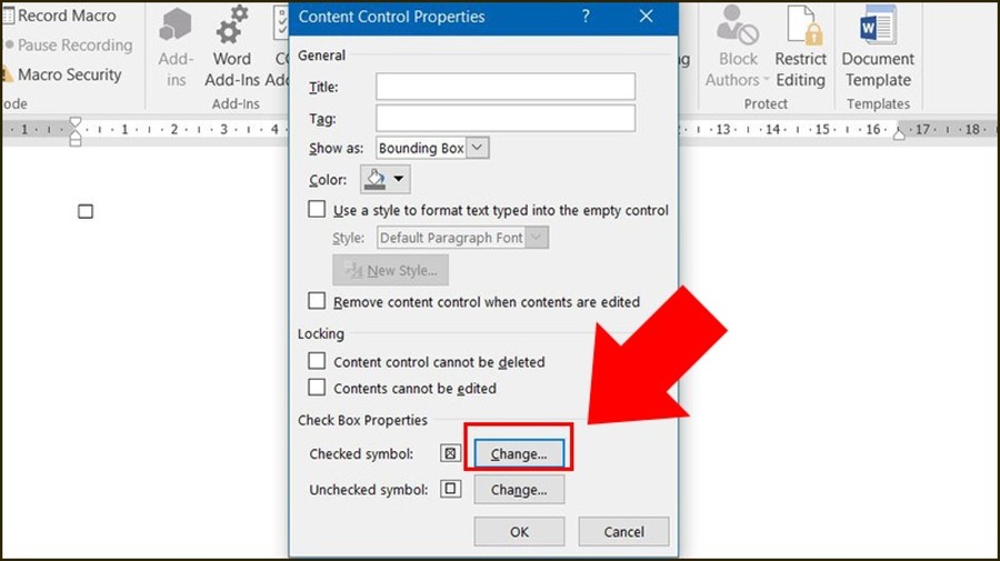 Hướng dẫn tạo checkbox trong Word bằng Symbol